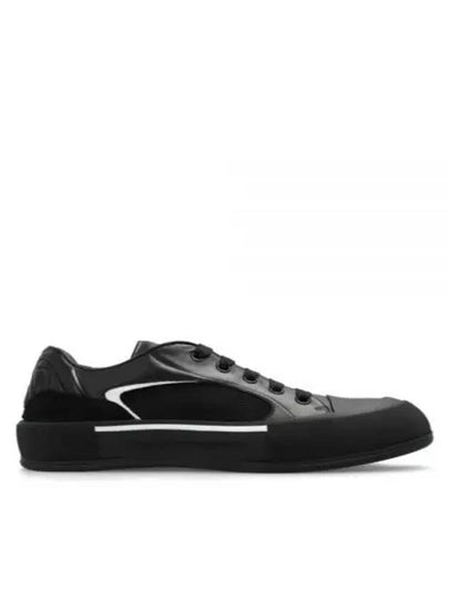 Skate Deck Plimsol Low Top Sneakers Black - ALEXANDER MCQUEEN - BALAAN 2