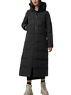 Mystique Satin Long Parka Padding Black - CANADA GOOSE - BALAAN 3