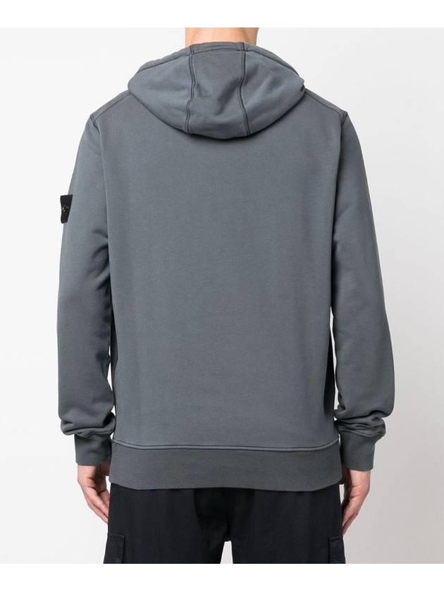 Signature Logo Patch Hoodie Grey - STONE ISLAND - BALAAN 5