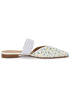 Marlon Sulzer MAISIE FLAT 70 MILK WHITE Women s Mule Sandals - MALONE SOULIERS - BALAAN 4