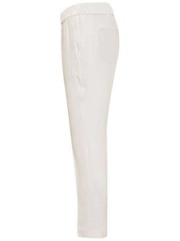 Women's Slim Fit Straight Pants White - BRUNELLO CUCINELLI - BALAAN 4