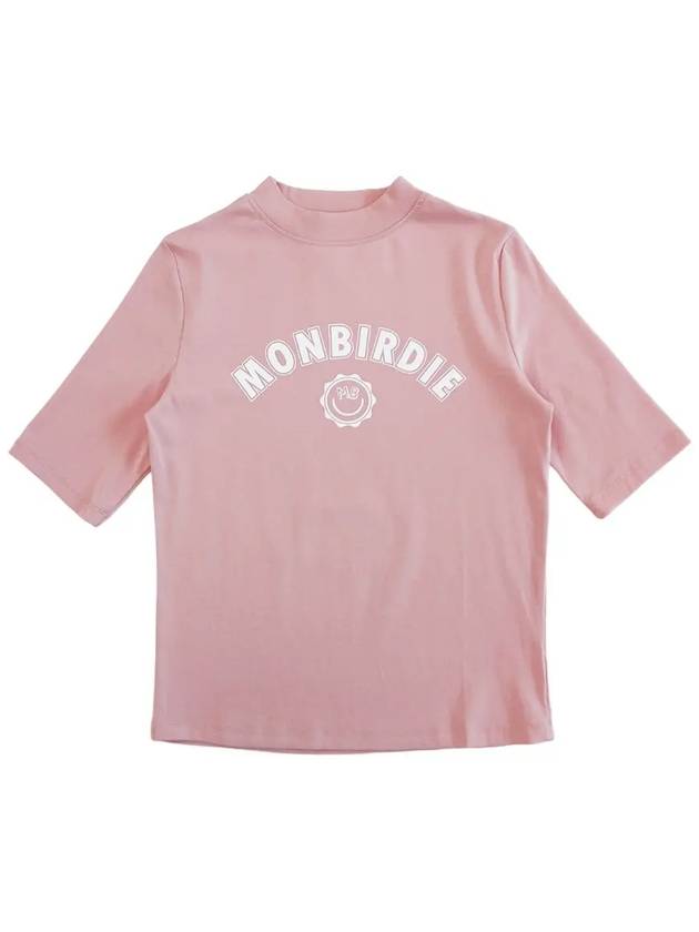 Mongbuddy 5-part slim fit t-shirt PINK - MONBIRDIE GOLF - BALAAN 2