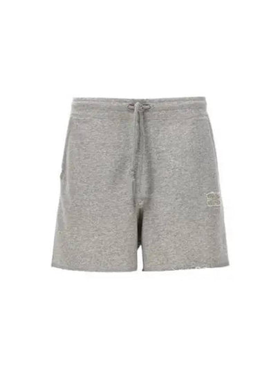 Isoli Logo Drawstring Shorts Grey - GANNI - BALAAN 2