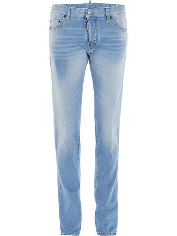 Men's Mid Rise Skinny Jeans Blue - DSQUARED2 - BALAAN 1