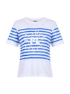 Striped Logo Short Sleeve T-Shirt MW3ME187BLU - P_LABEL - BALAAN 8