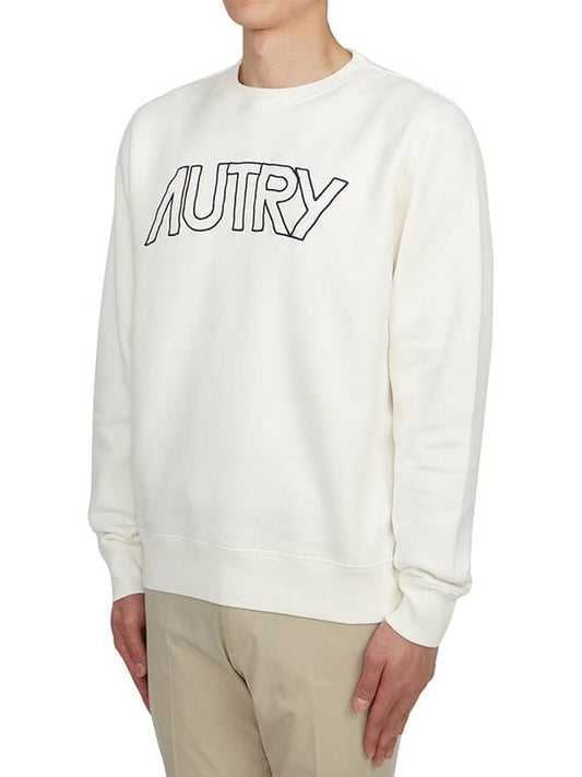 Men's brushed sweatshirt SWIM 408W WHITE - AUTRY - BALAAN 2