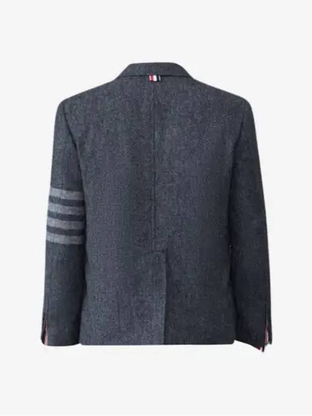 Donegal Tweed 4 Bar Single Breasted Blazer Jacket Grey - THOM BROWNE - BALAAN 3