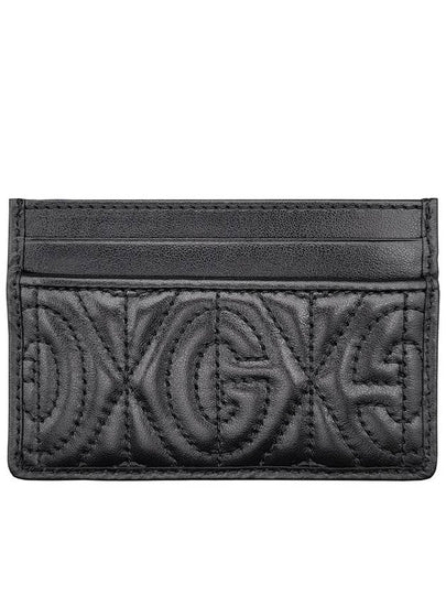 Men's GG Monogram Quilted Card Wallet Black - GUCCI - BALAAN 2