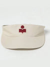 Embroidered Logo Visor Cap Ivory - ISABEL MARANT - BALAAN 3