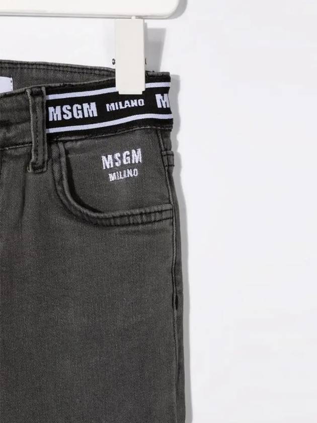 Kids Women Logo Band Skinny Jeans MS027742 127 - MSGM - BALAAN 4