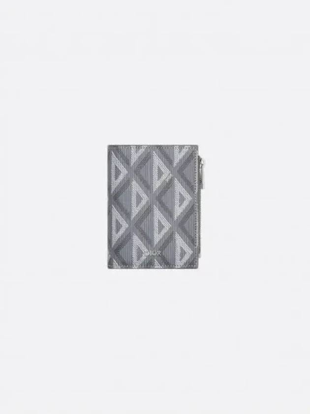 Vertical Compact Card Wallet Grey - DIOR - BALAAN 2