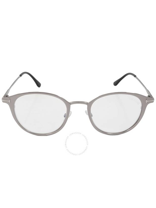 Tom Ford Blue Light Block Round Unisex Eyeglasses FT5528-B 009 49 - TOM FORD - BALAAN 1