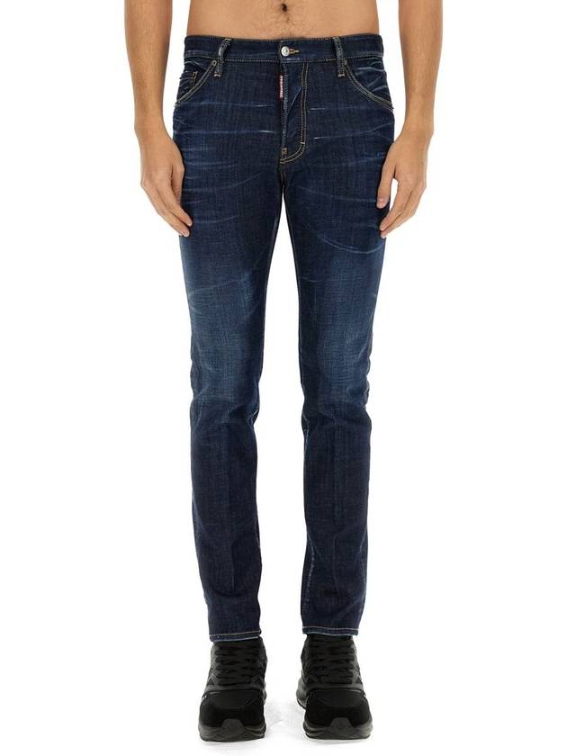 Men's Washed Maple Cool Guy Skinny Jeans Blue - DSQUARED2 - BALAAN 2