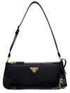 Re-Edition 2002 Re-Nylon Brushed Leather Shoulder Bag Black - PRADA - BALAAN 2