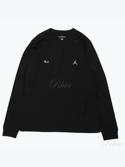 Jordan Long Sleeve T-Shirt Black - NIKE - BALAAN 2