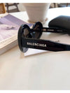 Round frame acetate sunglasses black P00750672 - BALENCIAGA - BALAAN 4