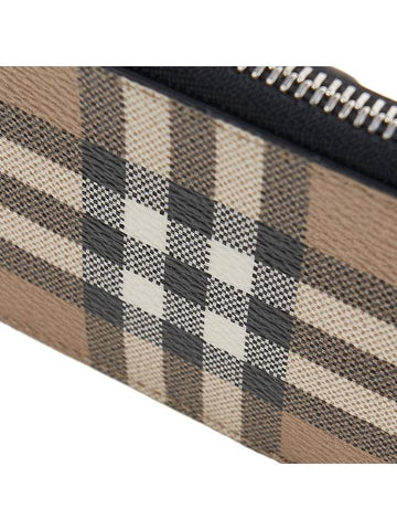 Vintage Check Leather Card Wallet Beige - BURBERRY - BALAAN 7