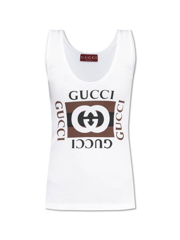 Logo Sleeveless White - GUCCI - BALAAN 2