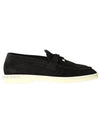 Summer Charms Walk Suede Loafers Black - LORO PIANA - BALAAN 2