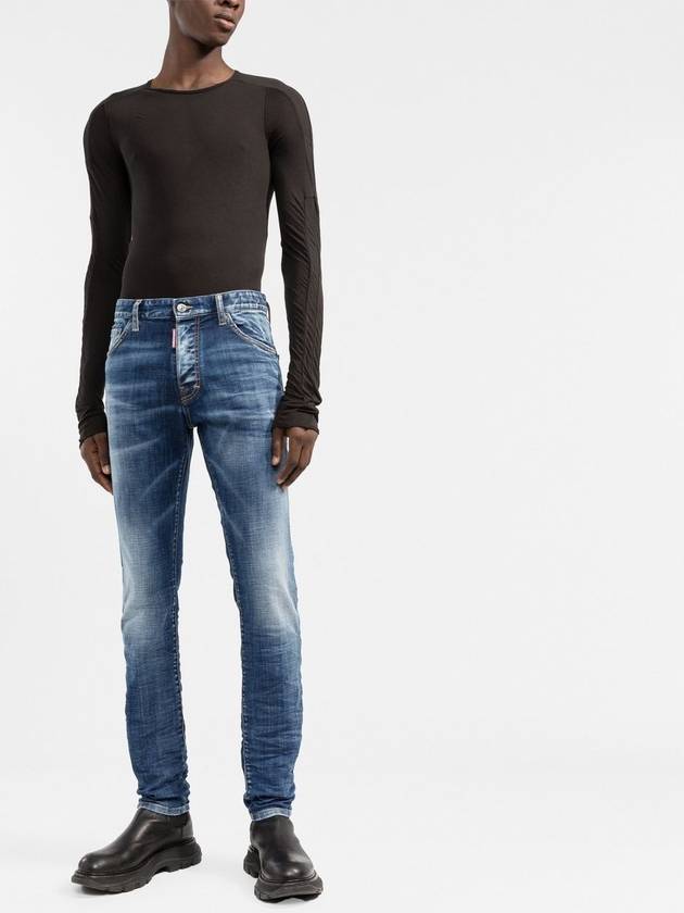 Men's Cat Washing Cool Guy Straight Jeans - DSQUARED2 - BALAAN.