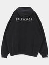 Back Logo Hooded Top Black - BALENCIAGA - BALAAN 2