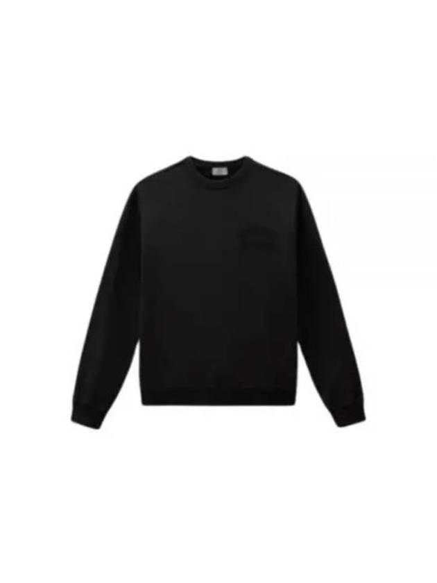 Long Sleeve T Shirt CFWOSW0216MRUT3290 100 Black - WOOLRICH - BALAAN 1