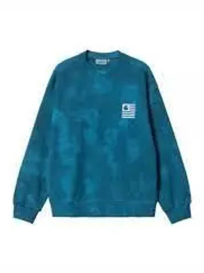 Chromo Cotton Sweatshirt Blue - CARHARTT WIP - BALAAN 2