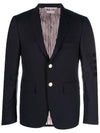 Plain Weave Suiting 4 Bar Classic Sport Jacket Dark Blue - THOM BROWNE - BALAAN 2