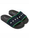 Stretch Logo Jacquard Slippers Green - MARNI - BALAAN 4