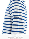 Minquiers Modern Stripe Long Sleeve T-Shirt White Blue - SAINT JAMES - BALAAN 11