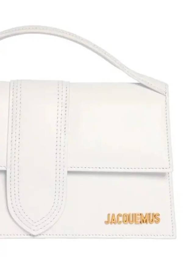 Le Grand Bambino Leather Tote Bag White - JACQUEMUS - BALAAN 4