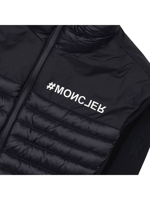 Women's Padded Zip-Up Jacket Black - MONCLER - BALAAN 7