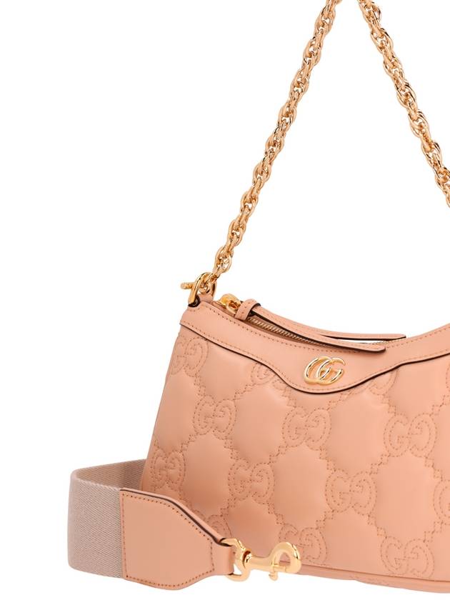 GG Matelasse Handbag Rose Beige Leather 735049UM8HG5943 - GUCCI - BALAAN 4