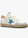 Ballstar Red Tab Mesh Low Top Sneakers White - GOLDEN GOOSE - BALAAN 3