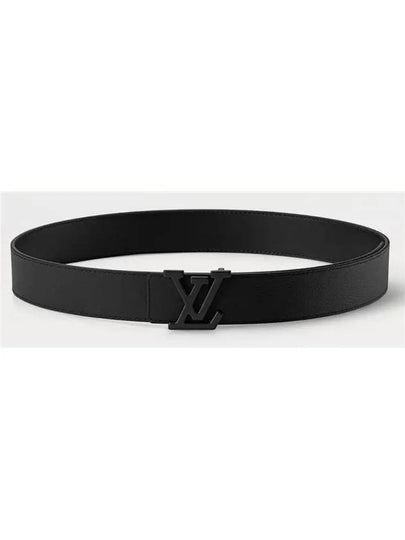 LV Aerogram 35mm Leather Belt Black - LOUIS VUITTON - BALAAN 2