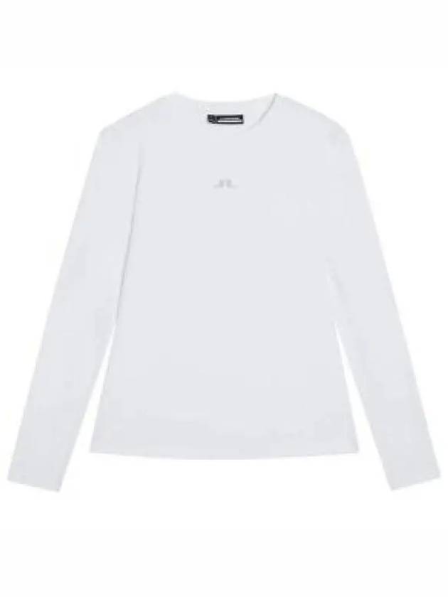 Ada Logo Print Long Sleeve T-Shirt White - J.LINDEBERG - BALAAN 2