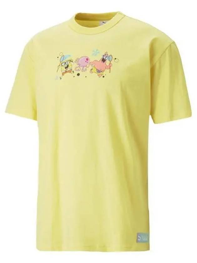 SpongeBob Graphic Short Sleeve T Shirt Yellow 620691 60 - PUMA - BALAAN 1