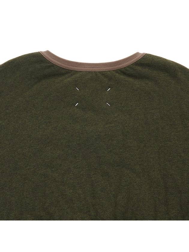 Bird Patch Cotton Sweatshirt Green - MAISON MARGIELA - BALAAN 8