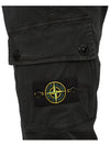 Compass Badge Cargo Straight Pants Black - STONE ISLAND - BALAAN 10