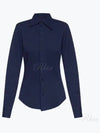 Slim Fit Long Sleeve Shirt Blue - AMI - BALAAN 2