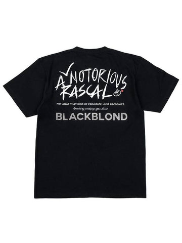 Rascal Short Sleeve T-Shirt Black - BLACKBLOND - BALAAN 1