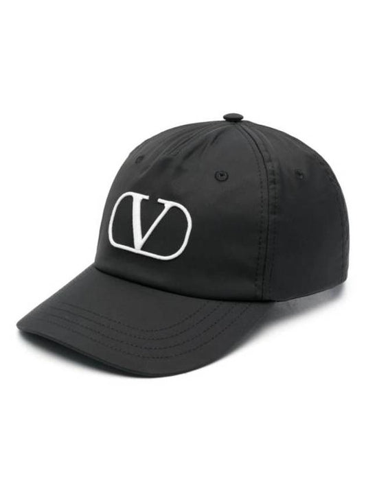 V Logo Ball Cap Black - VALENTINO - BALAAN 1