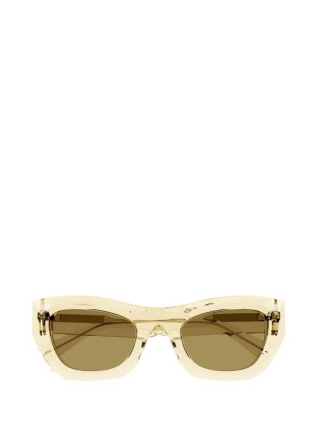 Sunglasses BV1251S 004 TRANSPARENT YELLOW - BOTTEGA VENETA - BALAAN 1