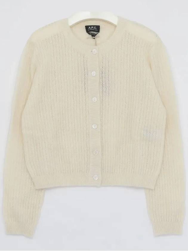 Milo cable knit cardigan neutral - A.P.C. - BALAAN 3