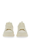 Men's Oversized Leather Low Top Sneakers White - ALEXANDER MCQUEEN - BALAAN 5