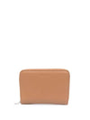 Zip-up Around Leather Card Wallet Beige Brown - JIL SANDER - BALAAN 1