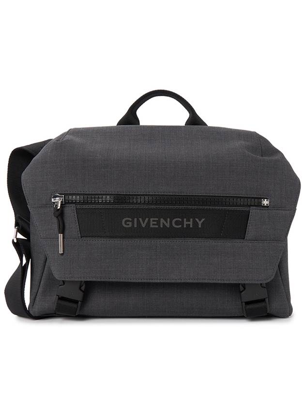 G Trek Wool Messenger Bag Grey Mix - GIVENCHY - BALAAN 2