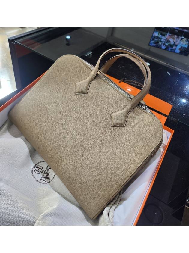 Victoria Light Brief Case Beige Marfa - HERMES - BALAAN 2