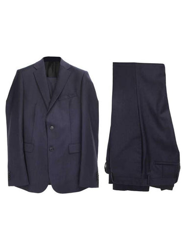 Striped Slim Fit Suit Navy - GIVENCHY - BALAAN 1