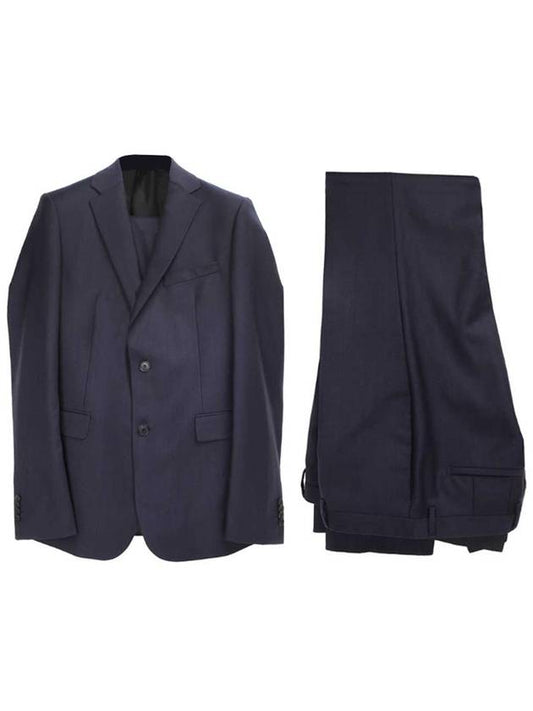 Men's Striped Slim Fit Suit Navy - GIVENCHY - BALAAN 1